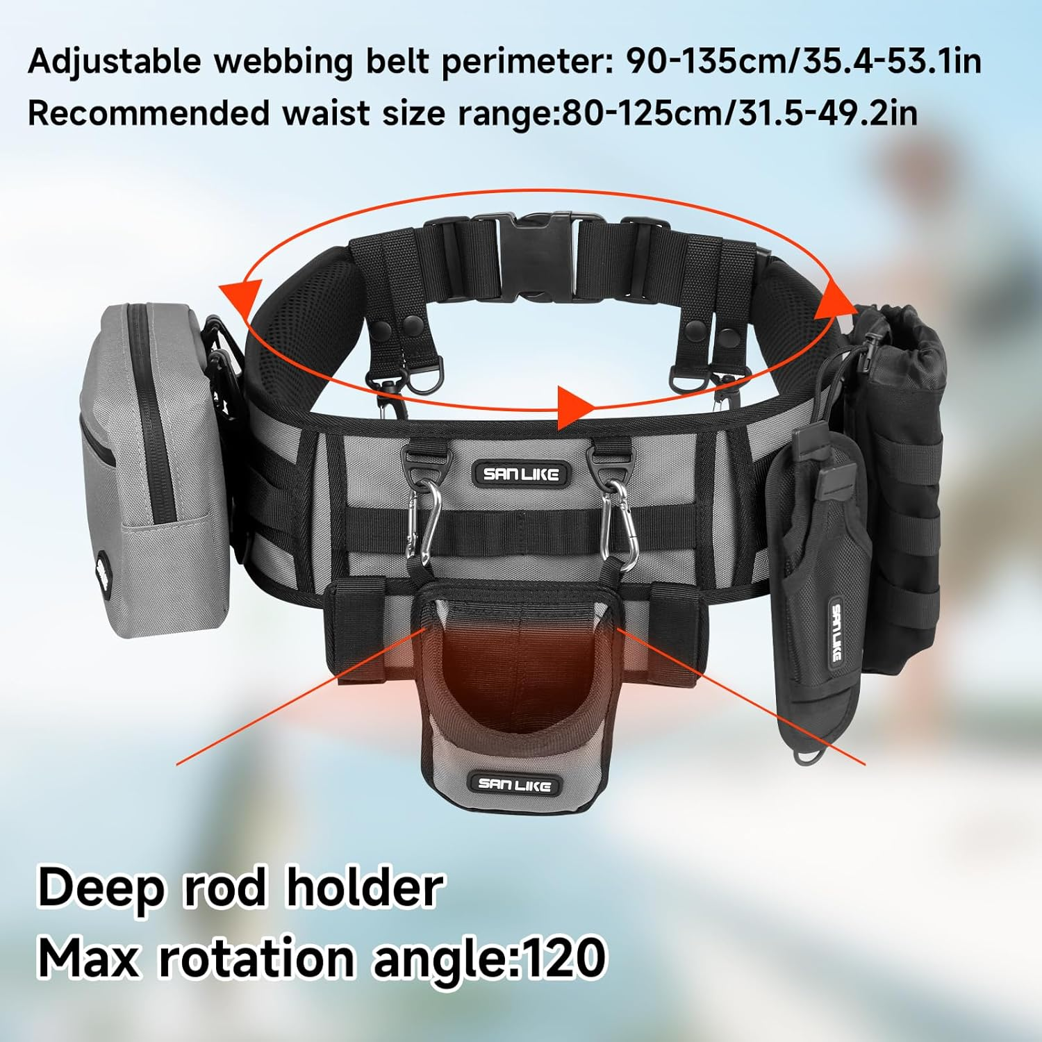 SANLIKE Fishing Belt Rod Holde – Fishing Rod Fly Bewertung und Preis