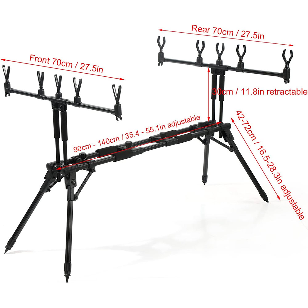 JSFUN  Adjustable 5-Rod Fishin – Fishing Rod Rack Bewertung und Preis