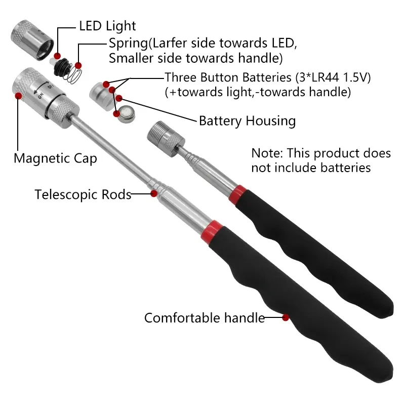 Telescopic Magnetic Pen with L – Fishing Rod Travel Bewertung und Preis
