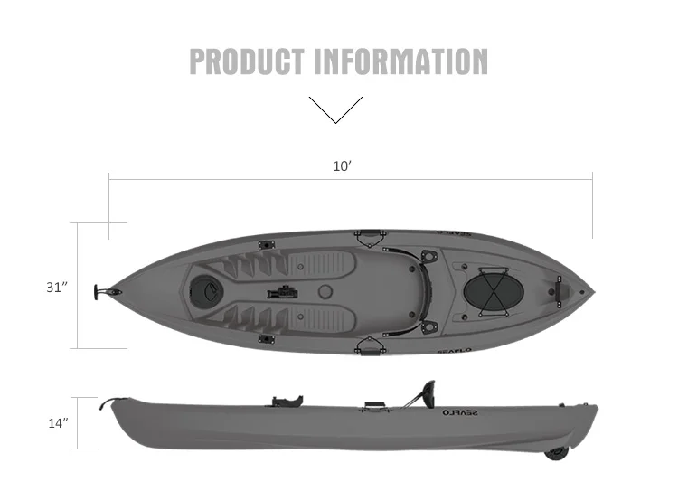10ft 1 Person HDPE Plastic Boa – Fishing Rod Boat Bewertung und Preis