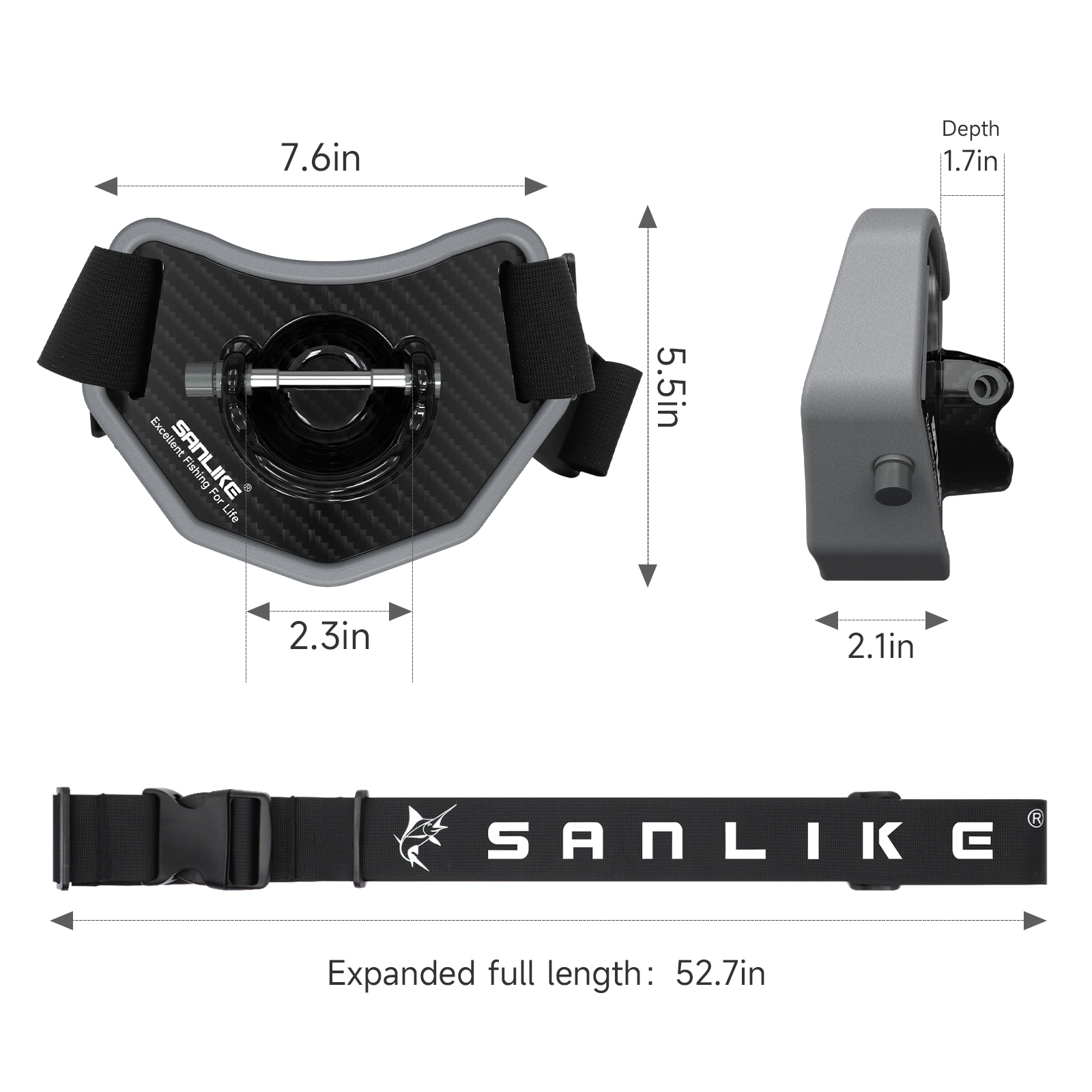 SANLIKE Fishing Fighting Belt  – Fishing Rod Carbon Fiber Bewertung und Preis