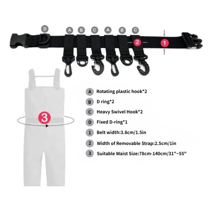 1Pcs Adjustable Wading Belts F – Fishing Rod Travel Bewertung und Preis