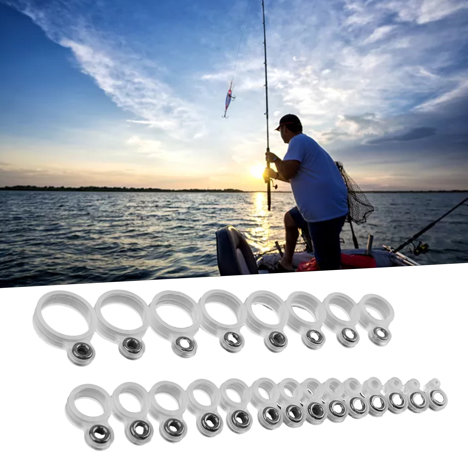 14/22Pcs Fishing Rod Eyelet Re – Fishing Rod Tip Replacement Bewertung und Preis