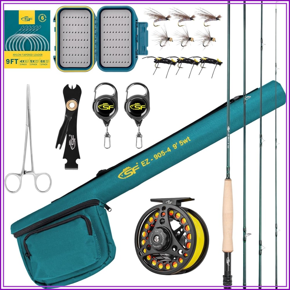 Fly Fishing Rod Combo Starter  – Fishing Rod Case Bewertung und Preis
