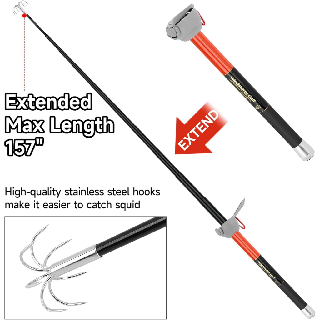 SANLIKE Fishing-Squid Gaff 3M/ – Fishing Rod Carbon Fiber Bewertung und Preis