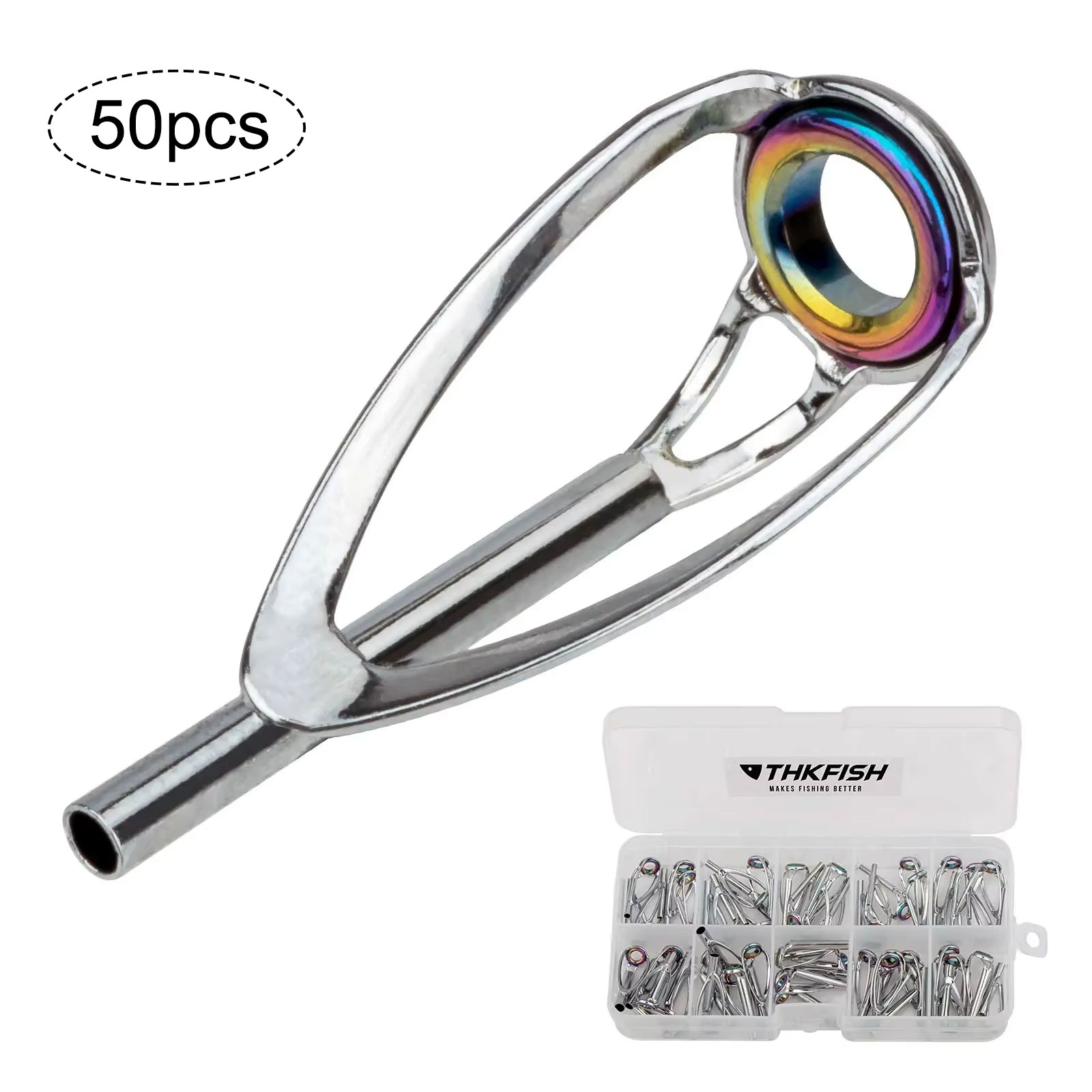 50pcs Fishing Rod Tip Top Repa – Fishing Rod Tip Replacement Bewertung und Preis