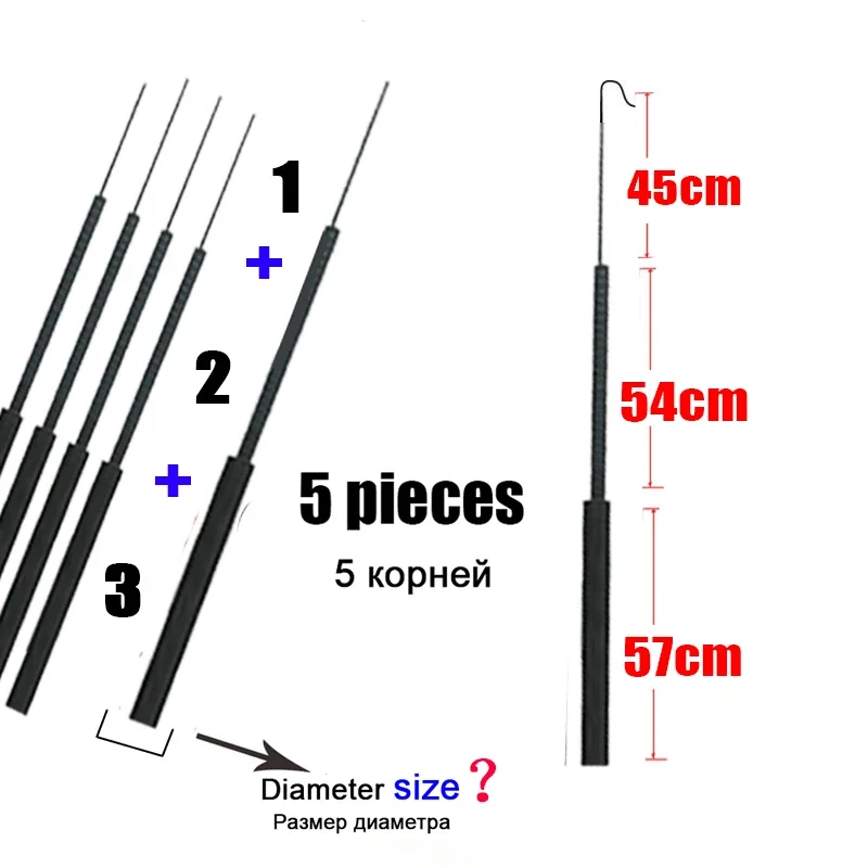 4.1mm-6.4mm 5 pieces Fishing r – Fishing Rod Tip Replacement Bewertung und Preis