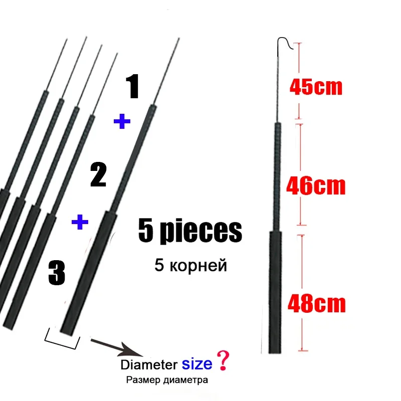 4.1mm-6.4mm 5 pieces Fishing r – Fishing Rod Tip Replacement Bewertung und Preis