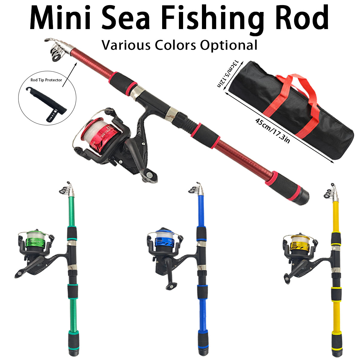 Mini Telescopic Sea Fishing Ro – Fishing Rod Spinning Bewertung und Preis