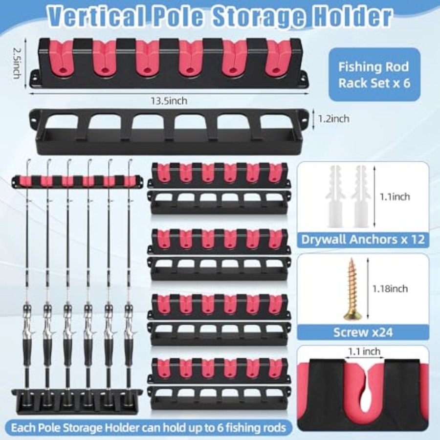 6set Fishing Rod Holders for 1 – Fishing Rod Boat Bewertung und Preis