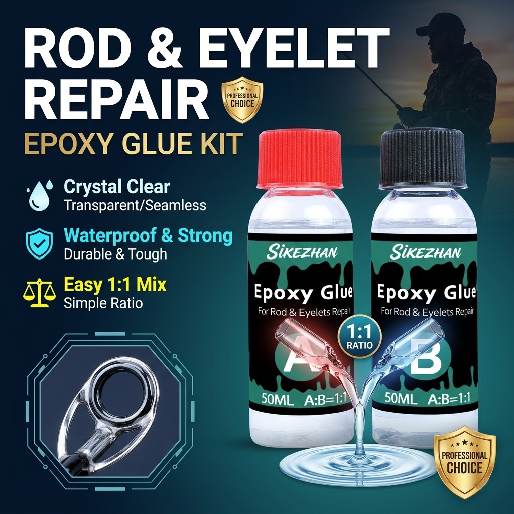 Clear 2-Part Fishing Rod Epoxy – Fishing Rod Guide Replacement Bewertung und Preis