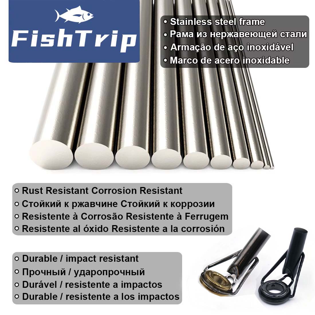 FishTrip Rod Tip Repair Kit 5~ – Fishing Rod Tip Replacement Bewertung und Preis