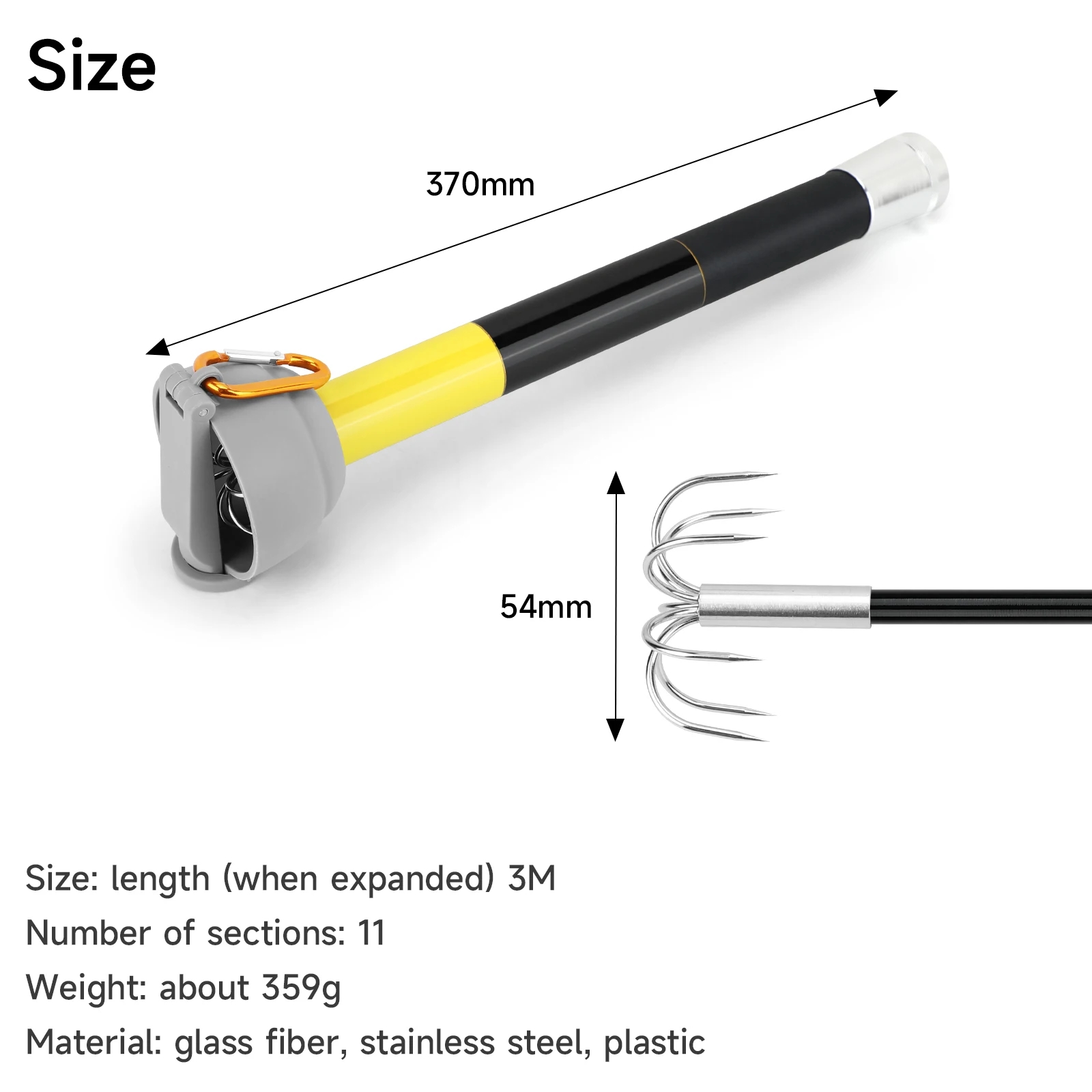 SANLIKE 7-claw Stainless Steel – Fishing Rod Carbon Fiber Bewertung und Preis