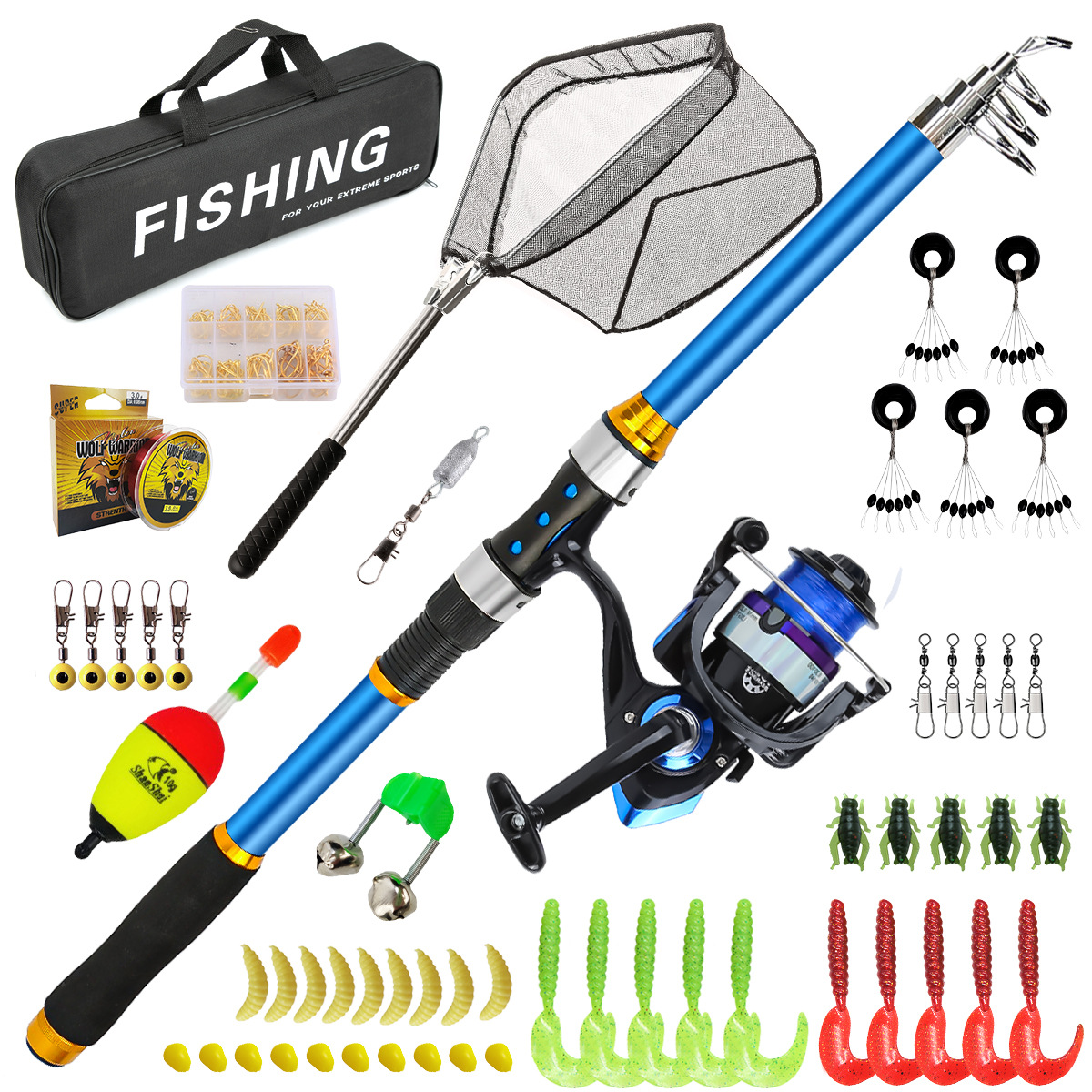 2.1-3.6M Telescopic Glass Fibe – Fishing Rod Carbon Fiber Bewertung und Preis
