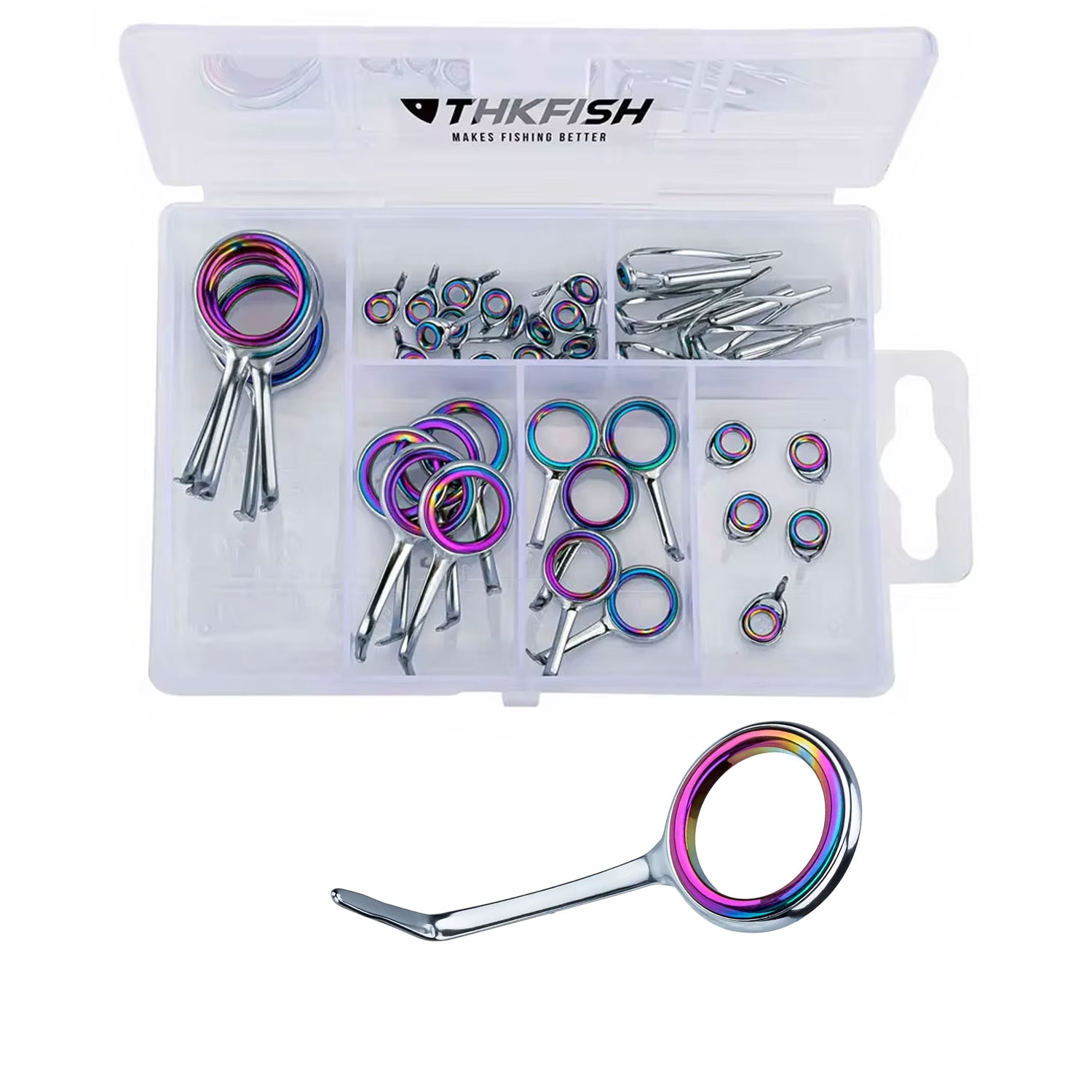 40pcs Colorful Fishing Rod Gui – Fishing Rod Repair Kit Bewertung und Preis
