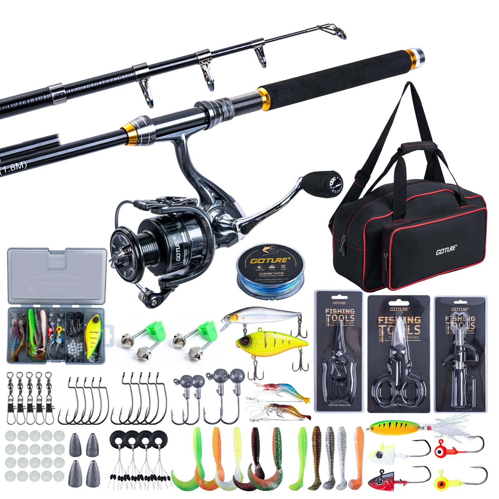 Goture Fishing Telescopic Rod  – Fishing Rod Spinning Bewertung und Preis